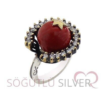 mercen taşlı ayyıldız yüzük yuzuk5014
