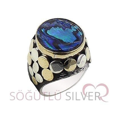 okyanus sedefi benekli yüzük SGTL2968