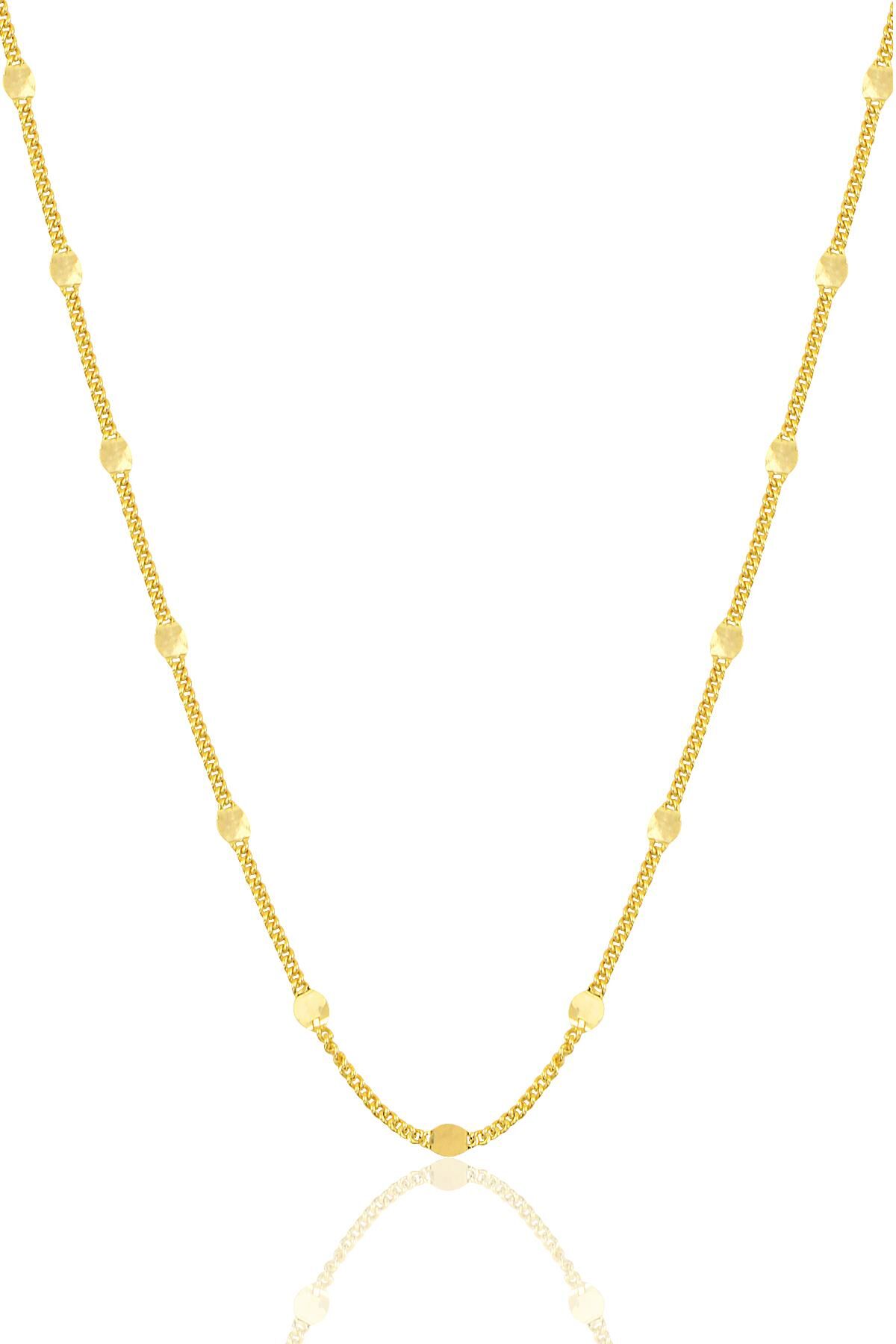Gümüş altın yaldızlı pullu gurmet  zincir. SGTL10625GOLD