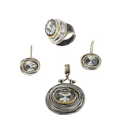 Otantik el işi taşlı sarmalı set set8497