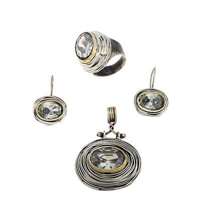 Otantik el işi taşlı sarmalı set set8497