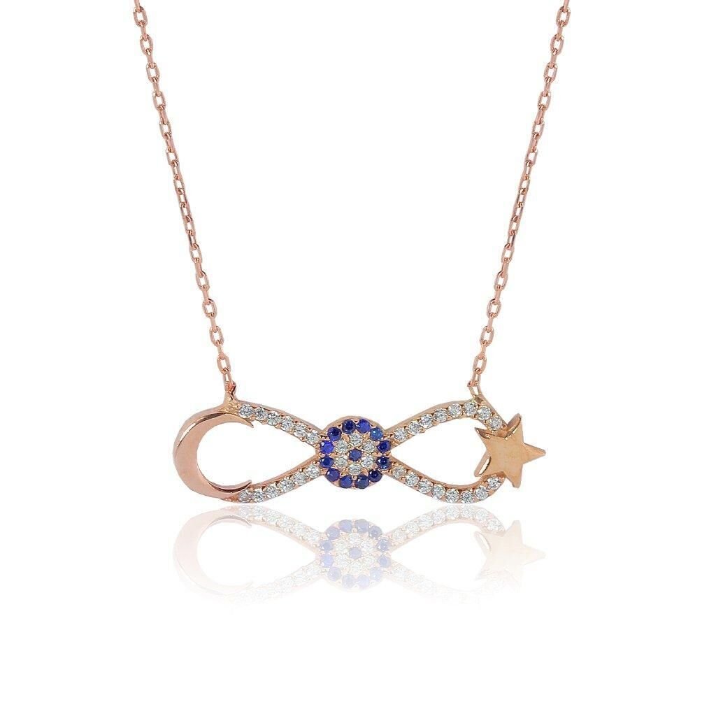 sonsuza kadar ayyıldız kolyesi SGTL4378