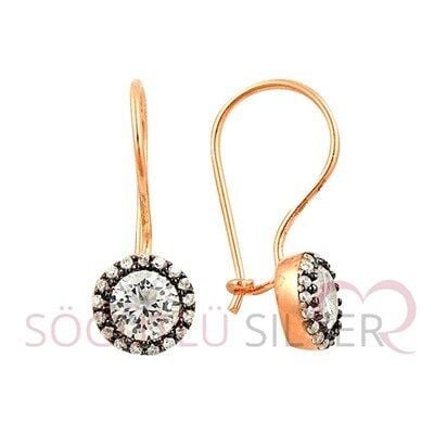 Elmas montürlü küpe kupe8429