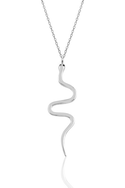 Gümüş rodyumlu yılan kolye SGTL10635RODAJ