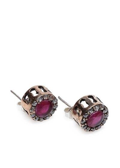 Kök yakut taşlı küpe küpe8950