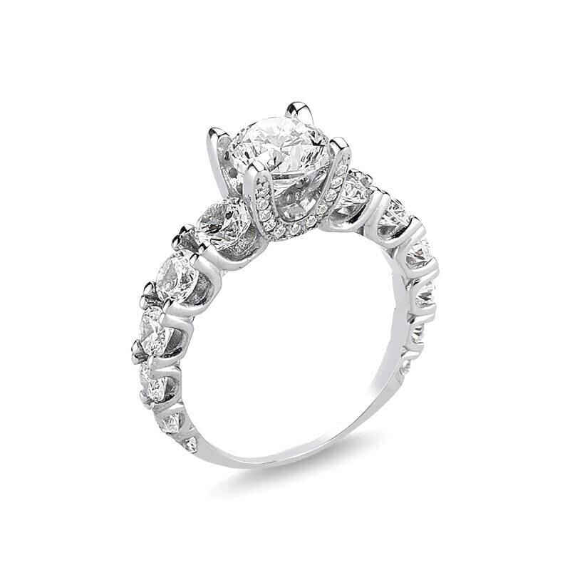 Star kesim  tek ve sıra taşlı yüzük SGTL3947