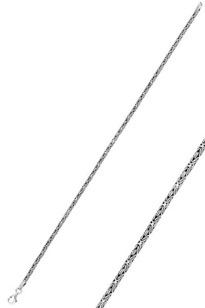 Gümüş oksitli erkek kral zincir bileklik. SGTL11727