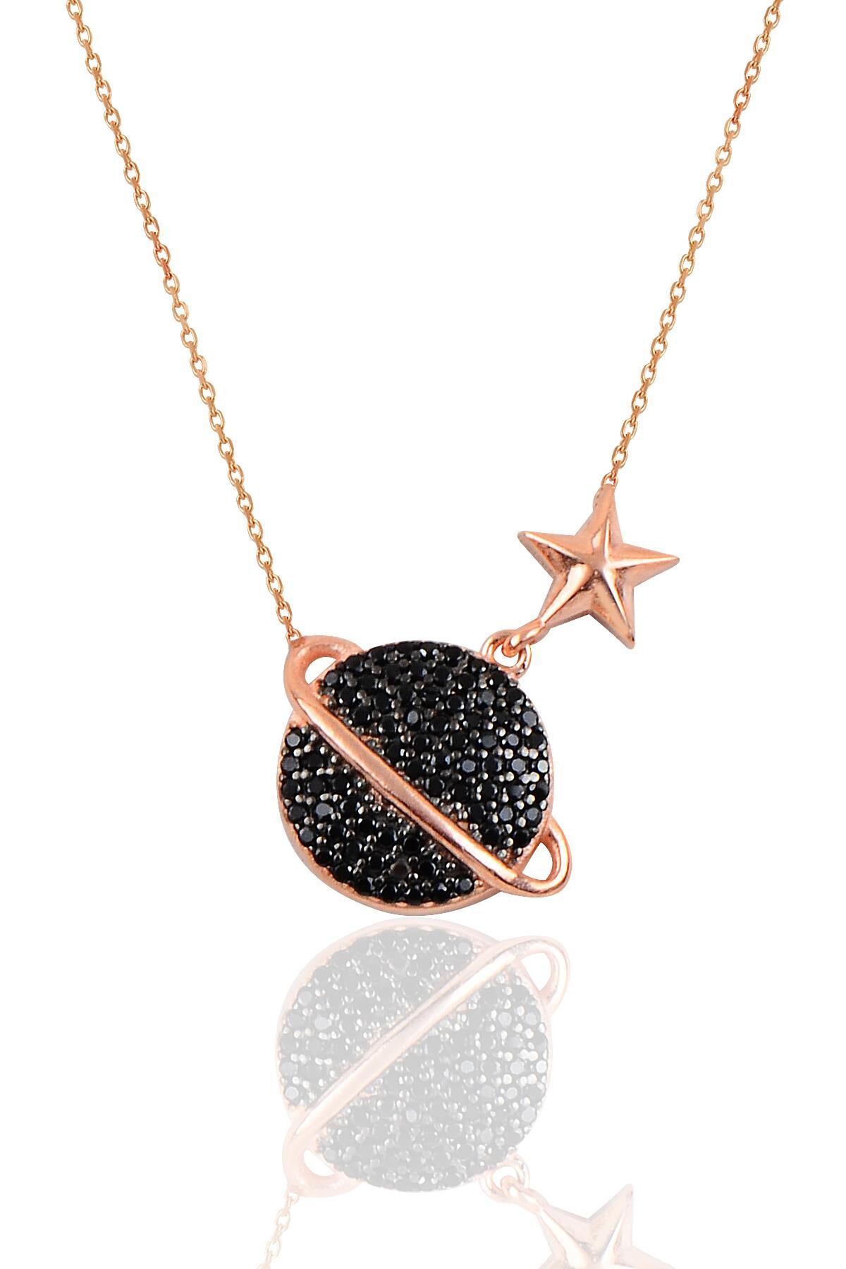 Gümüş gezegen modeli kolye SGTL10082SYH SGTL10082SYH