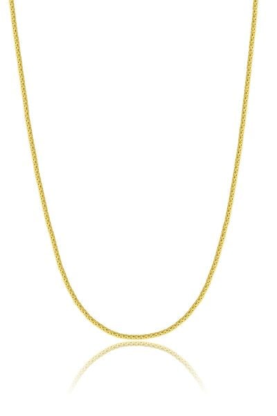 925 Ayar Gümüş Zincir Altın Kaplama İtalyan Popcorn 49 cm Zincir Kolye SGTL13287GOLD