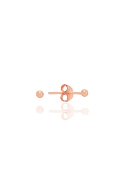 Gümüş rose 2 mm gümüş top küpe SGTL12811ROSE
