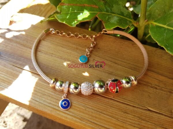 Mineli Gümüş Bileklik SGTL8409