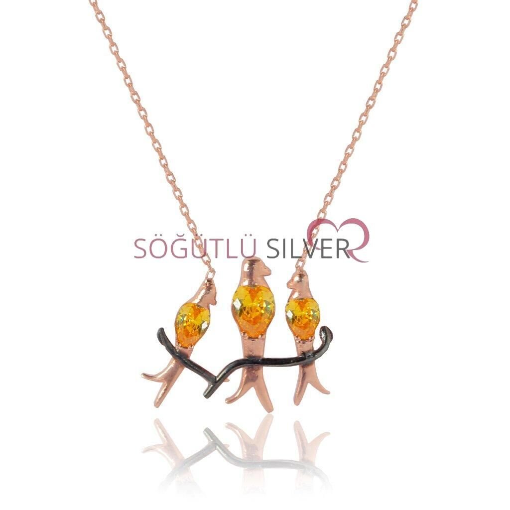 daldaki kuşlar kolyesi SGTL4403
