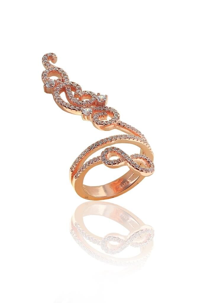 Özel tasarım zirkon taşlı yüzük SGTL8324