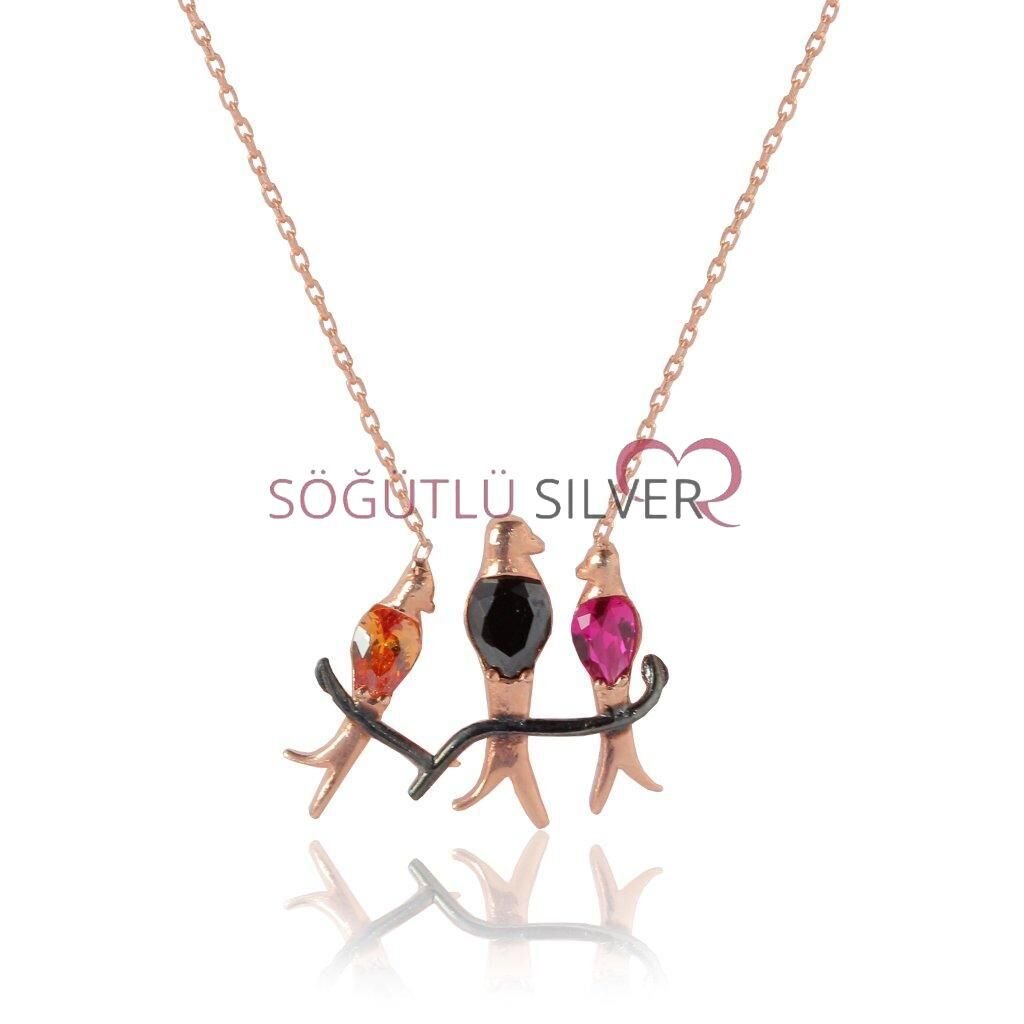 daldaki kuşlar kolyesi SGTL4404
