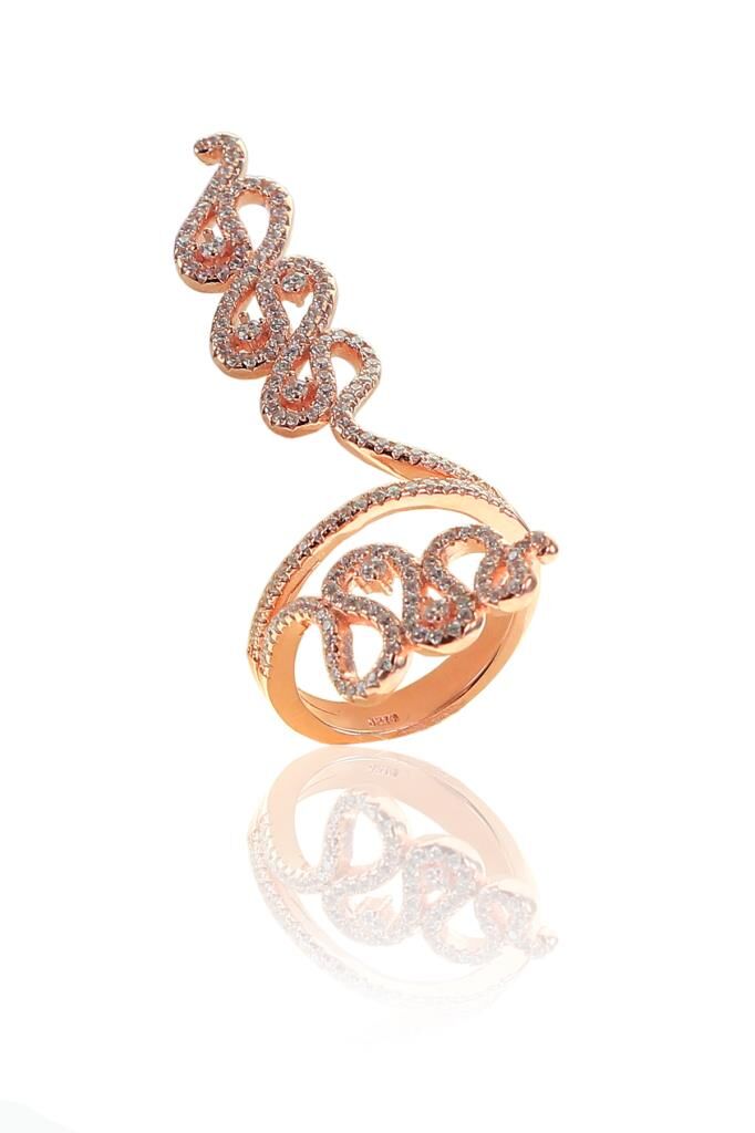 Özel tasarım zirkon taşlı yüzük SGTL8325