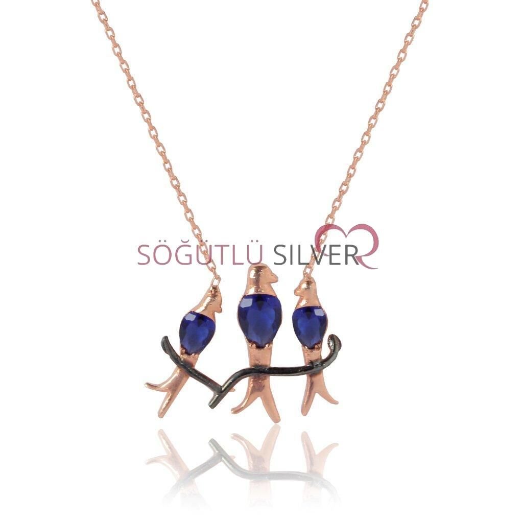 daldaki kuşlar kolyesi SGTL4405
