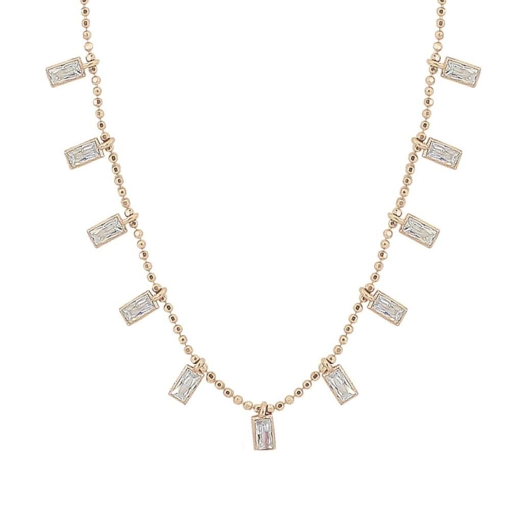 mini baget taşlı kolye SGTL2795