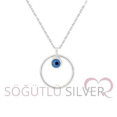 nazarlı çemberli kolye SGTL2825