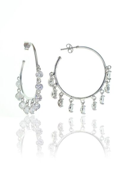 Büyük boy yarım halka shakira küpe SGTL8349