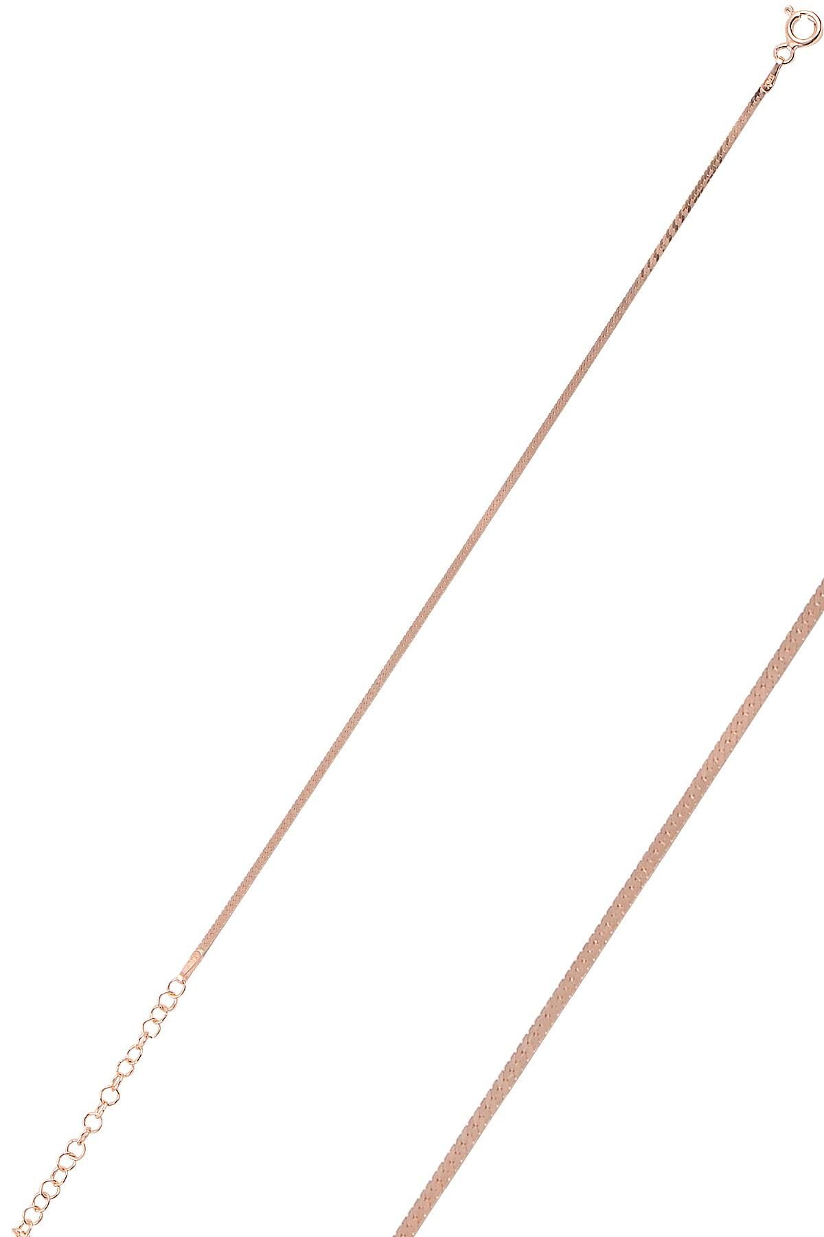 Gümüş rose 1,4 mm kalınlığında italyan yassı bileklik SGTL10096ROSE SGTL10096ROSE