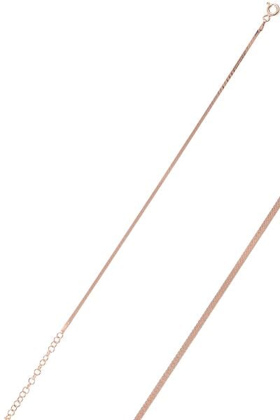 Gümüş rose 1,4 mm kalınlığında italyan yassı bileklik SGTL10096ROSE SGTL10096ROSE