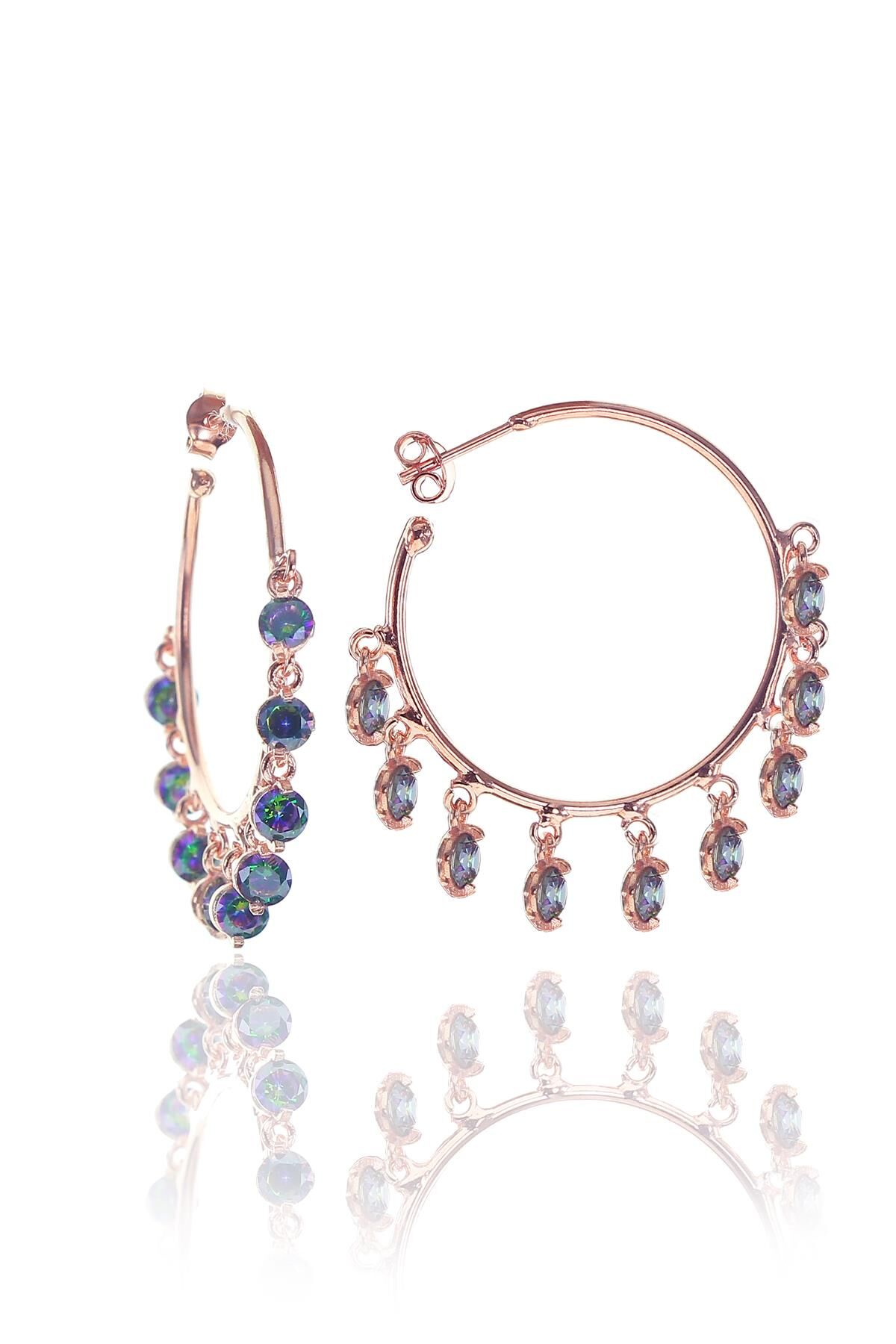 Büyük boy yarım halka shakira küpe SGTL8350