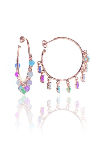 Büyük boy yarım halka shakira küpe SGTL8351