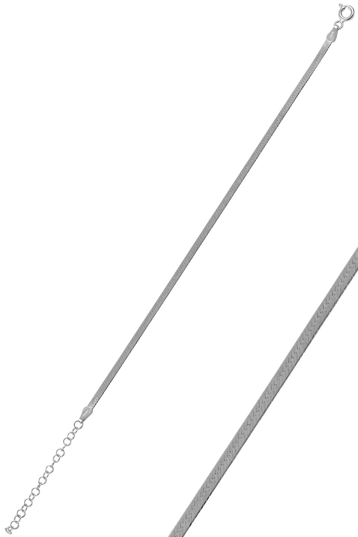 Gümüş 2 mm kalınlığında  italyan yassı modeli bileklik SGTL10097RODAJ SGTL10097RODAJ