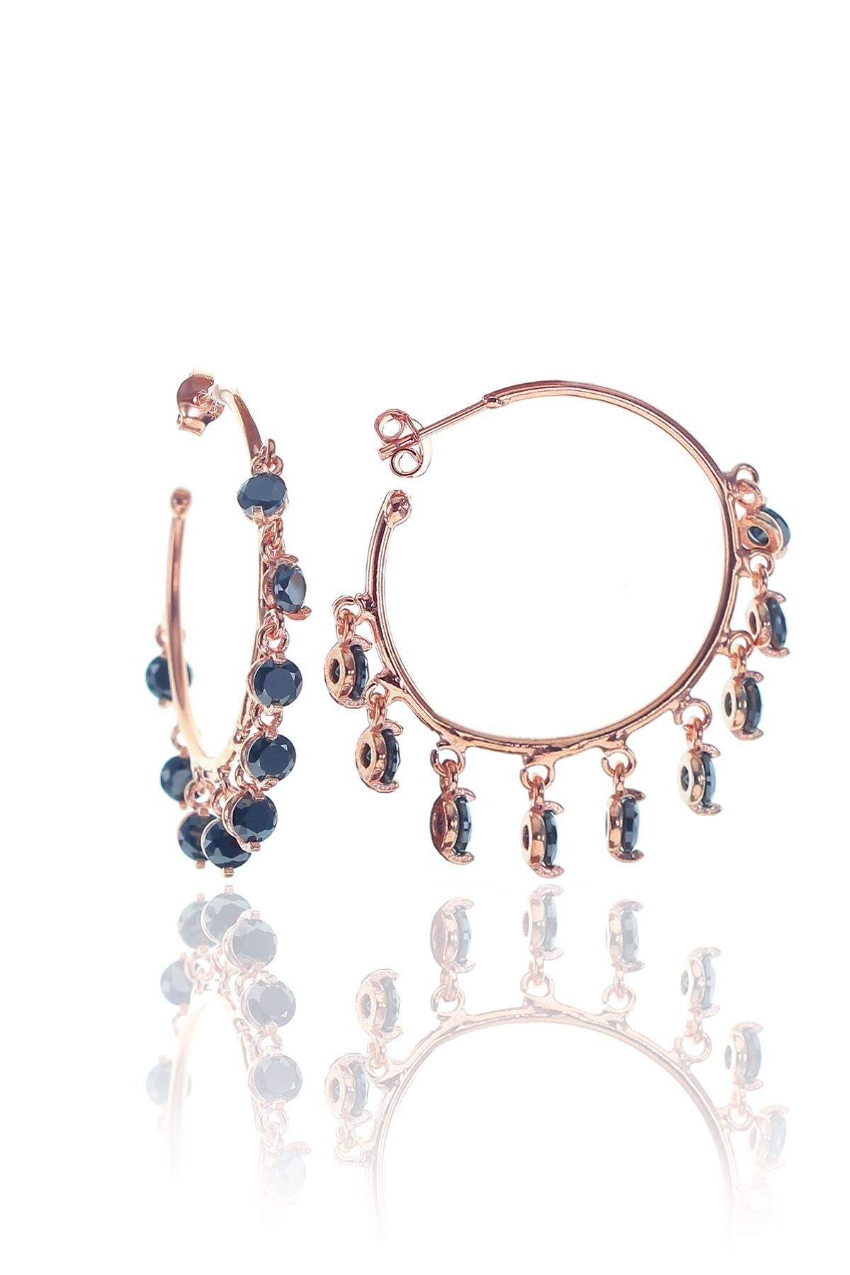 Büyük boy yarım halka shakira küpe SGTL8352