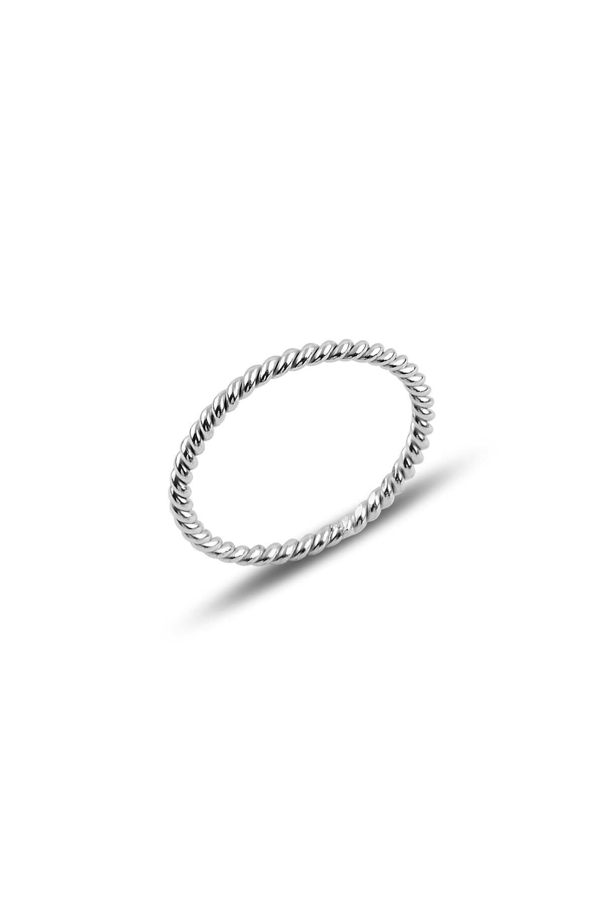 Gümüş Rodyumlu ince yüzük SGTL10114RODAJ