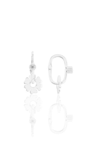 Gümüş yonca modeli göçmen küpe SGTL9151