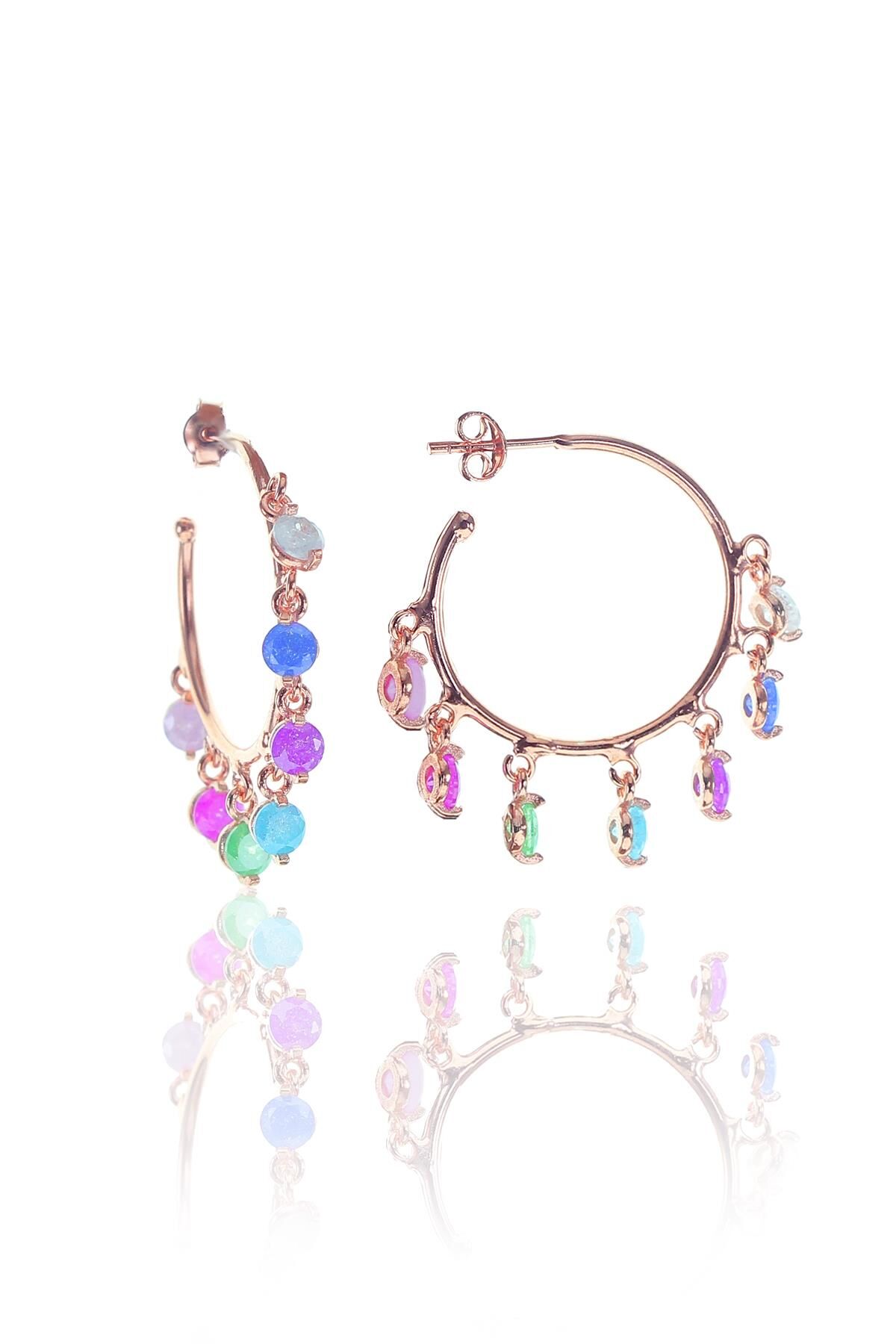 Orta boy yarım halka shakira küpe SGTL8357