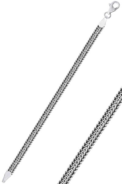 925 Ayar gümüş oksitli hasır örgü model erkek bileklik SGTL13110RODAJ