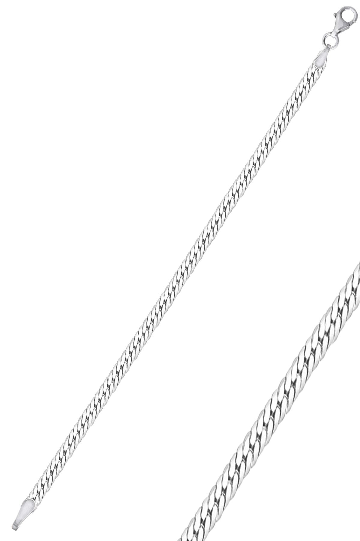 925 Ayar gümüş oksitli balık sırtı modeli erkek bileklik SGTL13111RODAJ