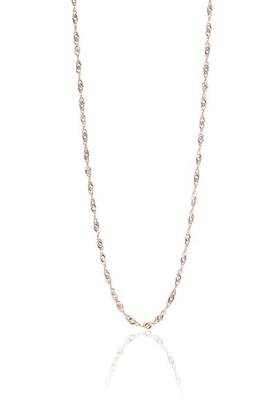 Gümüş rose singapur modeli 45 cm zincir SGTL8935