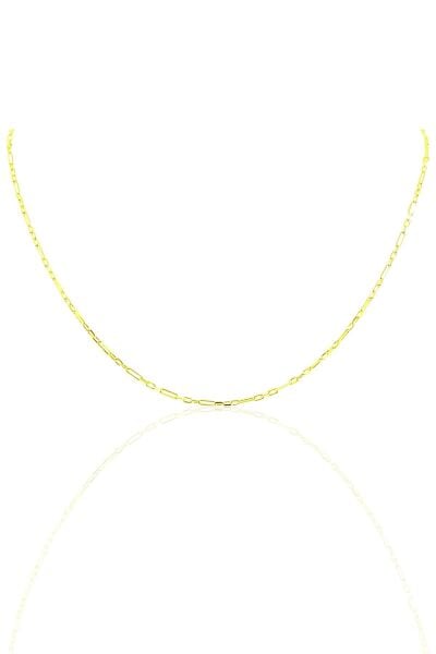 Gümüş 60 cm altın rengi aralıklı figaro zincir SGTL10101GOLD SGTL10101GOLD