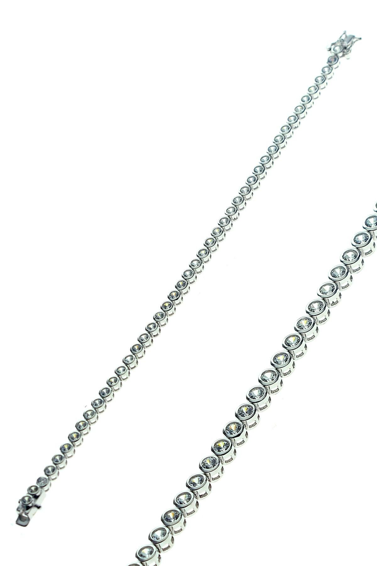 Zirkon taşlı sıvama modeli su yolu bileklik SGTL8363