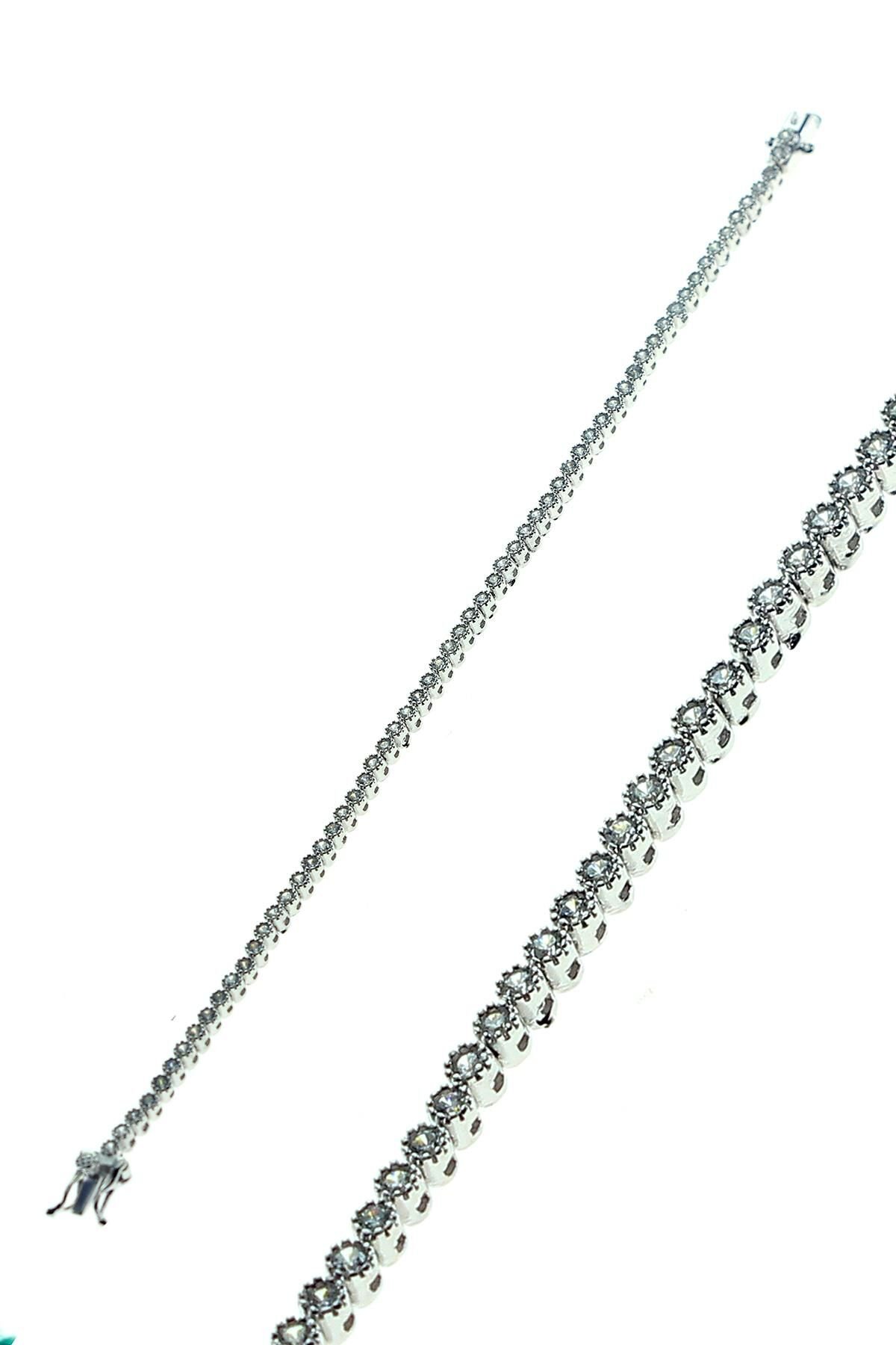 Zirkon taşlı su yolu bileklik SGTL8364