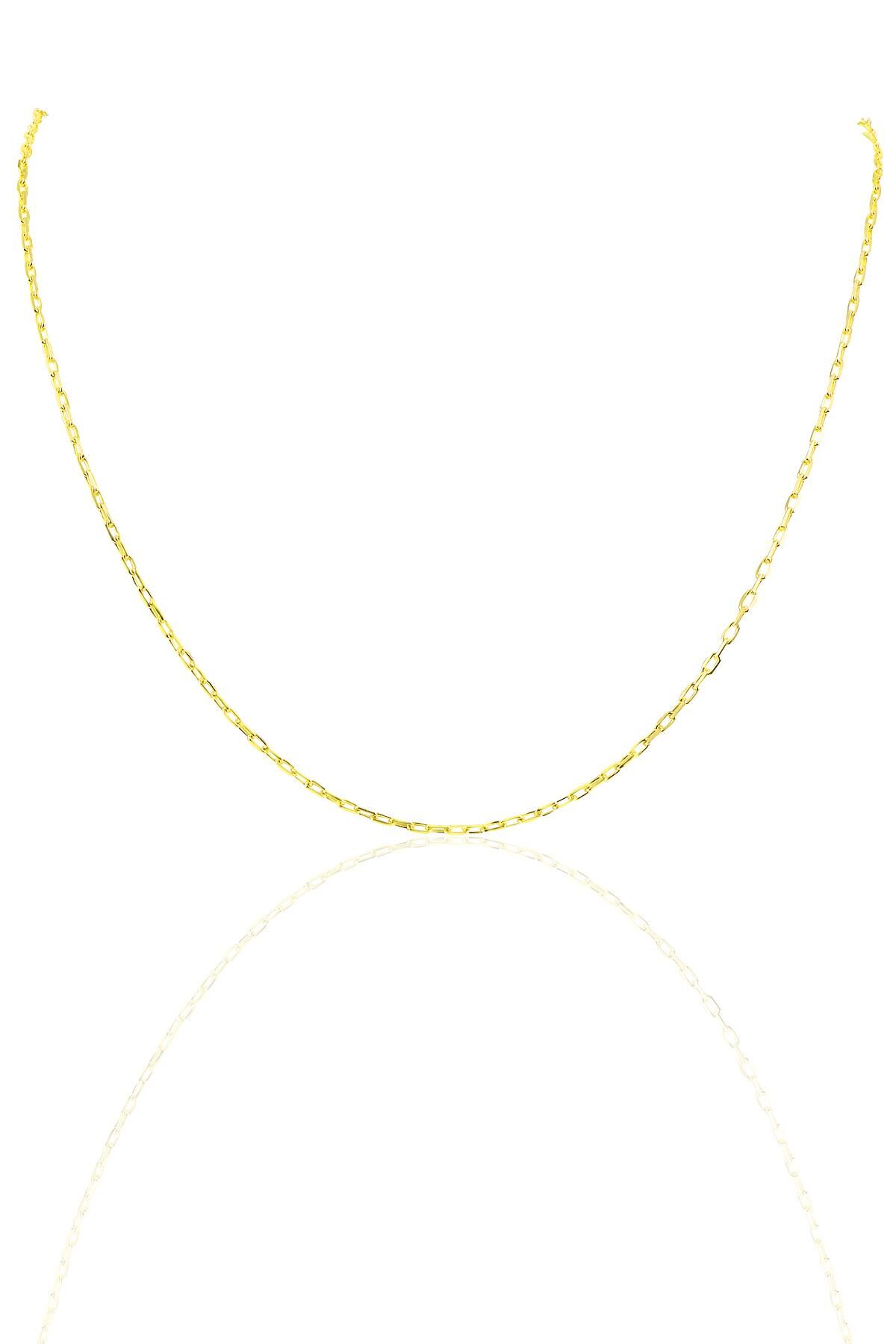 Gümüş altın rengi 45 cm figaro zincir SGTL10102GOLD SGTL10102GOLD