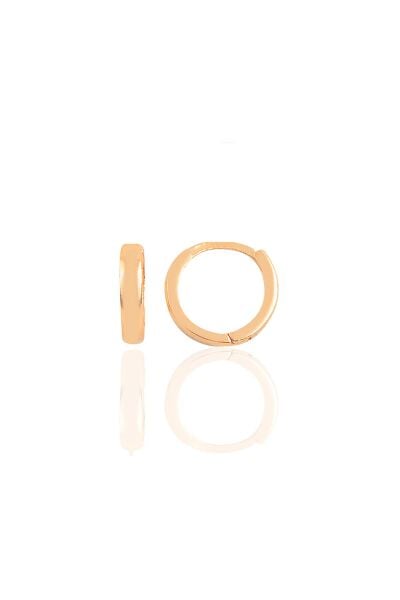 Gümüş rose 11 mm halka küpe Tragus Piercing Helix Kıkırdak Küpesi SGTL11755ROSE