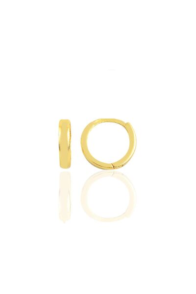 Gümüş altın yaldızlı 11 mm halka küpe Tragus Piercing Helix Kıkırdak Küpesi SGTL11755GOLD