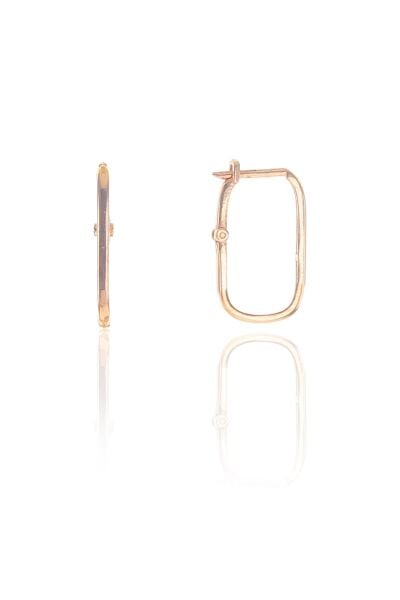 Gümüş rose  sade göçmen küpe SGTL8944