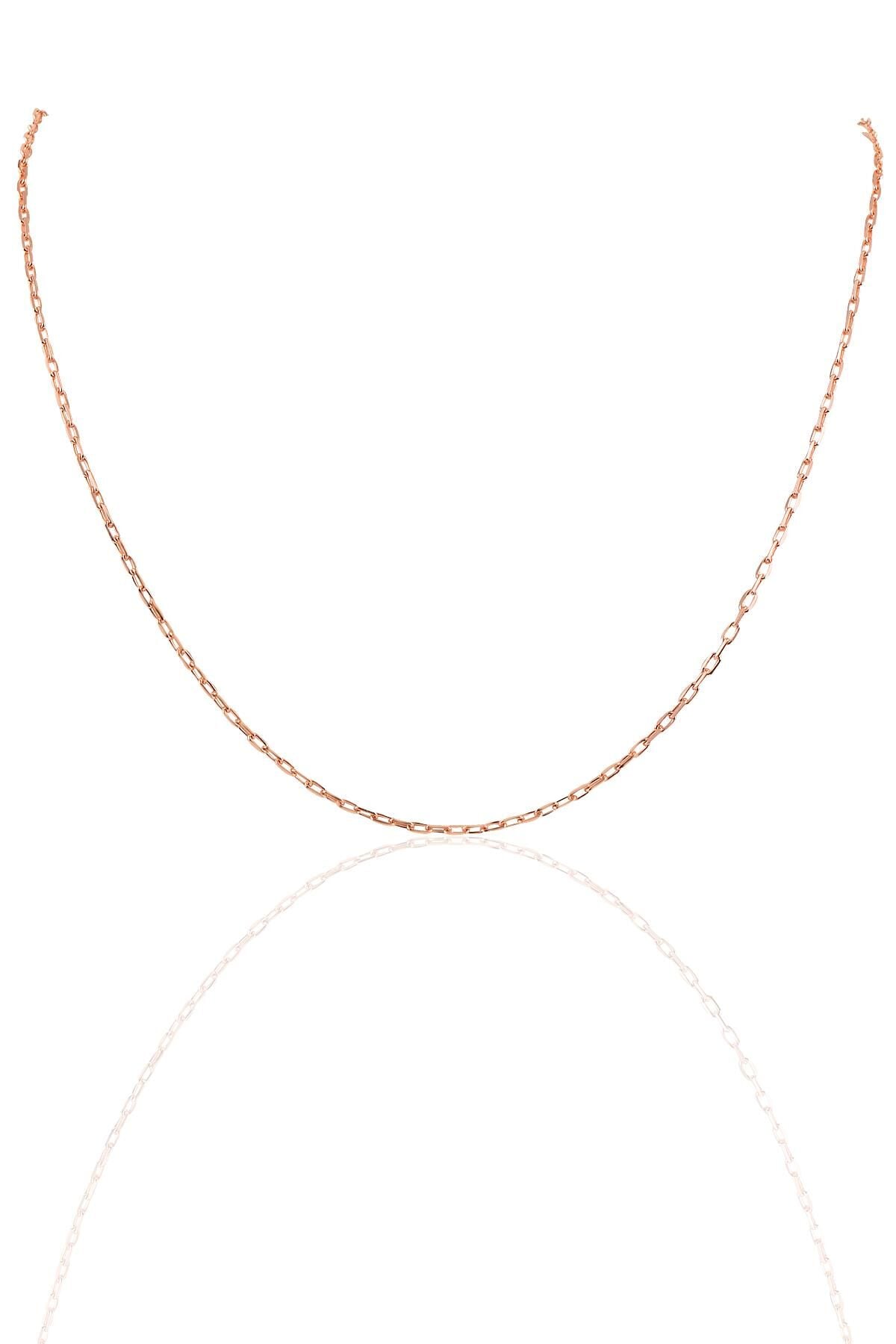 Gümüş rose  60 cm figaro zincir SGTL10103ROSE SGTL10103ROSE