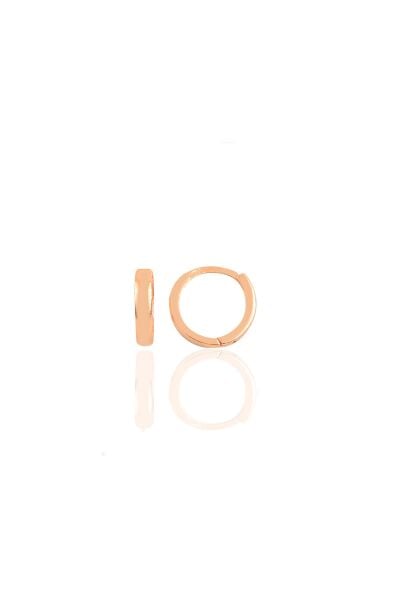 Gümüş rose 9 mm halka küpe Tragus Piercing Helix Kıkırdak Küpesi SGTL11753ROSE