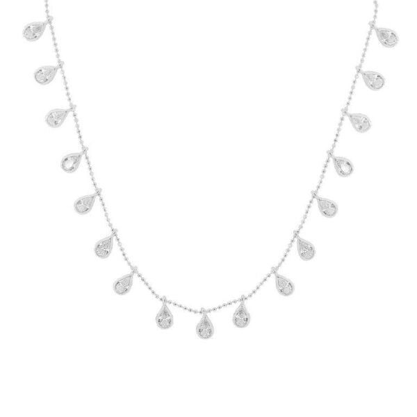 damlalı zirkon taşlı kolye SGTL4017