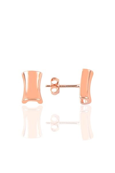 Gümüş sade taşsız küpe SGTL9211