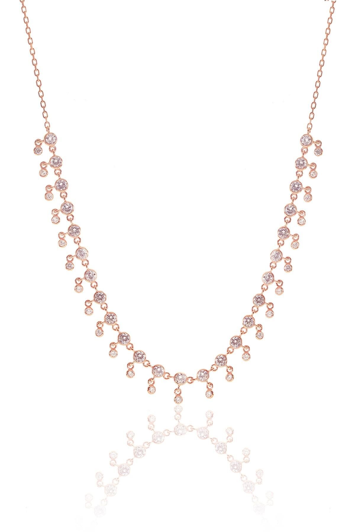 Zirkon taşlı sıvama modeli kolye SGTL8381