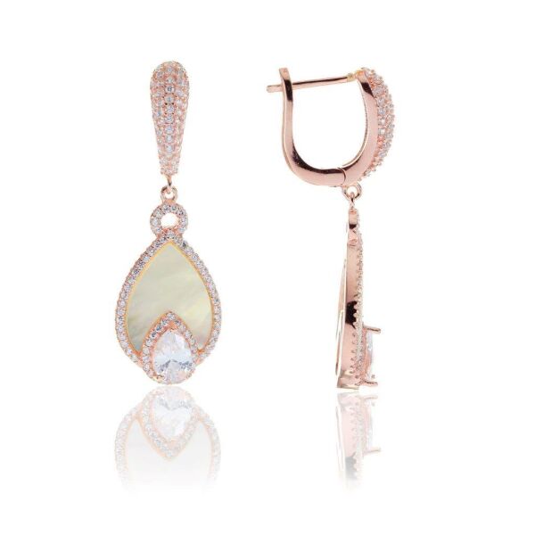 Damla Modeli sedef ve zirkon taşlı Üçlüset SGTL7014