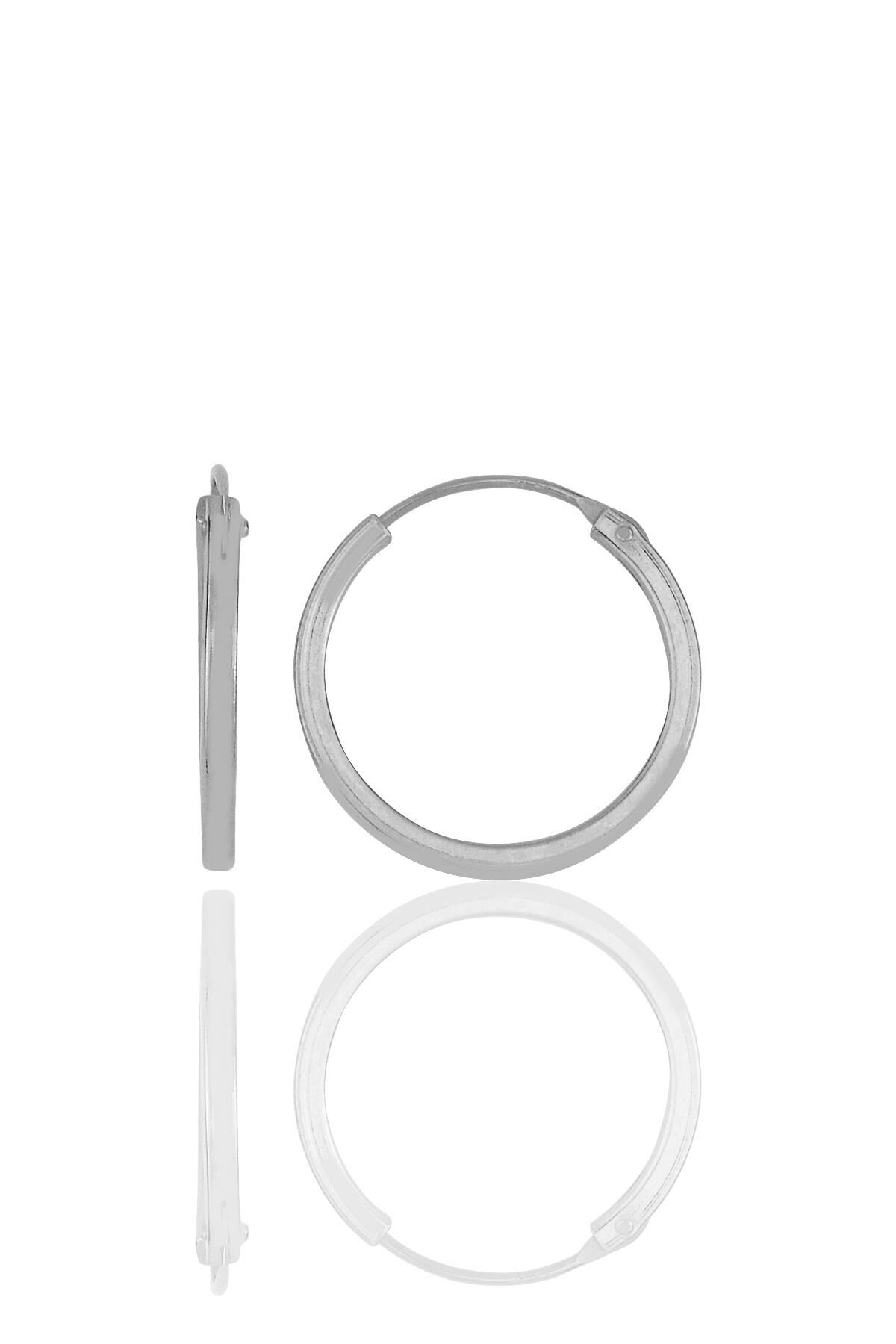 Gümüş  20 mm halka küpe SGTL11746RODAJ