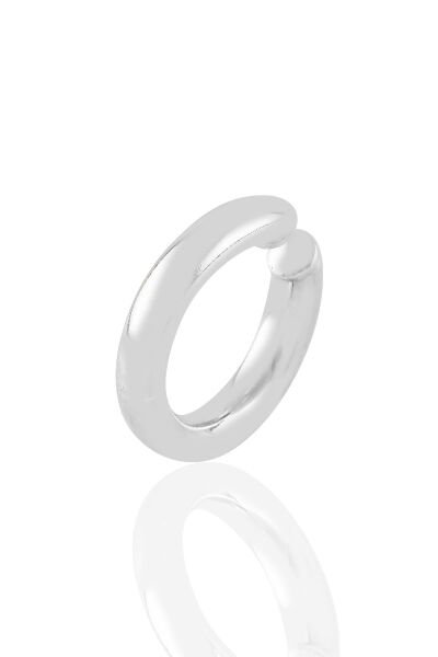 Gümüş sade sıkıştırmalı  kıkırdak küpe SGTL10887RODAJ